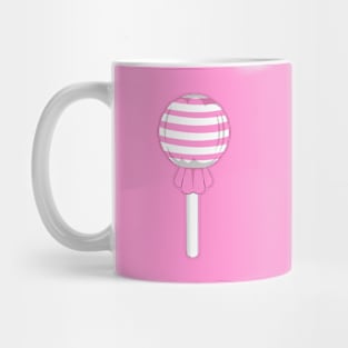 Pink stripe lollipop Mug